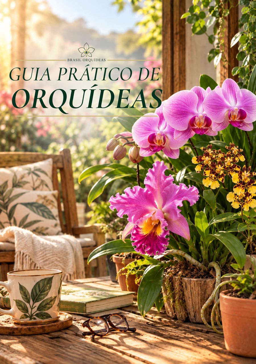 Capa do Guia Prático de Orquídeas